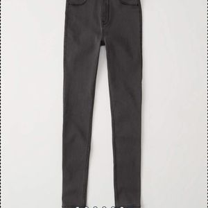Brand new abercrombie high waisted jeggings gray